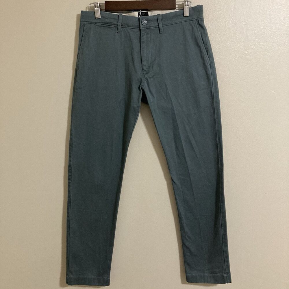 New J.Crew 484 slim Chino Pants Men's 30x30 Slim Straight Leg Gray Stretch 77388